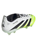 adidas Predator Junior Firm Ground Football Boots – White/Blk/Lemon – view 4