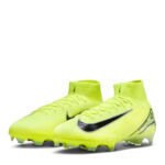 Nike Mercurial Superfly 10 Firm Ground Football Boots – Volt/Black – view 4