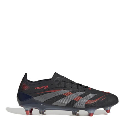 adidas Predator Soft Ground Football Boots – Black/Grey