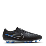Nike Tiempo Legend 10 Eli Junior Firm Ground Football Boots – Black/Chrome
