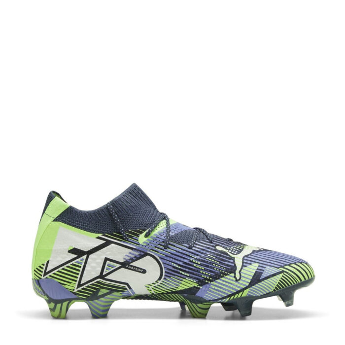 Puma Womens Future 7 Firm Ground Football Boots – Grey/White/Grn – view 4