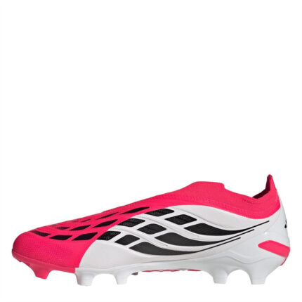 adidas Predator Firm Ground Football Boots – Pink/Blk/White – view 2