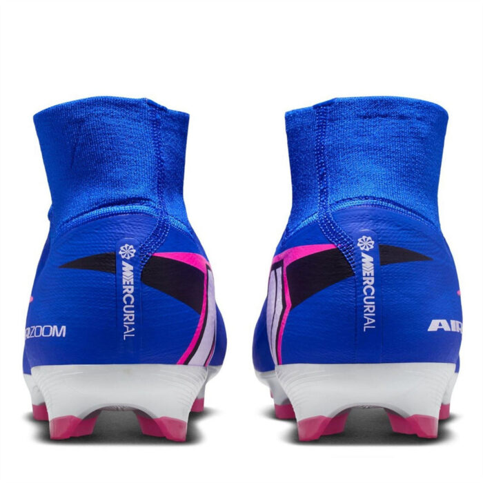 Nike Zoom Mercurial Superfly 10 Firm Ground Football Boots – Blue/Wht/Pink – view 5