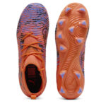 Puma Future 8 Junior Firm Ground Football Boots – Orange/Black – view 3