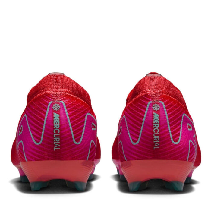 Nike Mercurial Vapor 16 Junior Firm Ground Football Boots – Red/Green – view 6