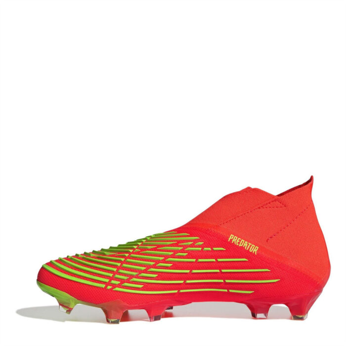 adidas Predator + Firm Ground Football Boots – Red/Green/Blk - Image 2