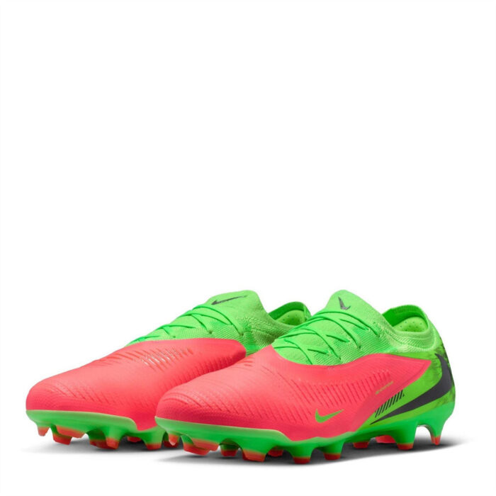 Nike Phantom 6 Low Firm Ground Football Boots – Pink/Green Strk – view 4