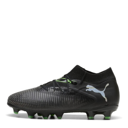 Puma Future 8 Junior Firm Ground Football Boots – Black/Green – view 2