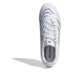 adidas Predator Junior Firm Ground Football Boots – White/Silver – view 5
