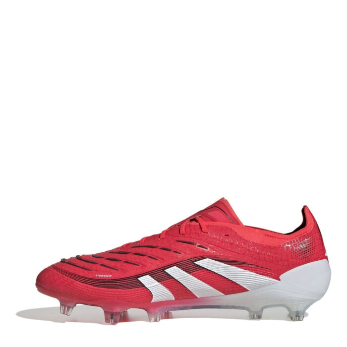 adidas Predator Firm Ground Football Boots – Red/White – view 2