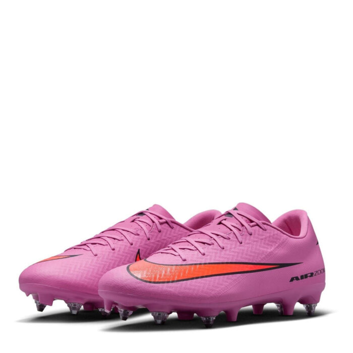 Nike Zoom Mercurial Vapor 16 Soft Ground Football Boots – Pink/Black - Image 4