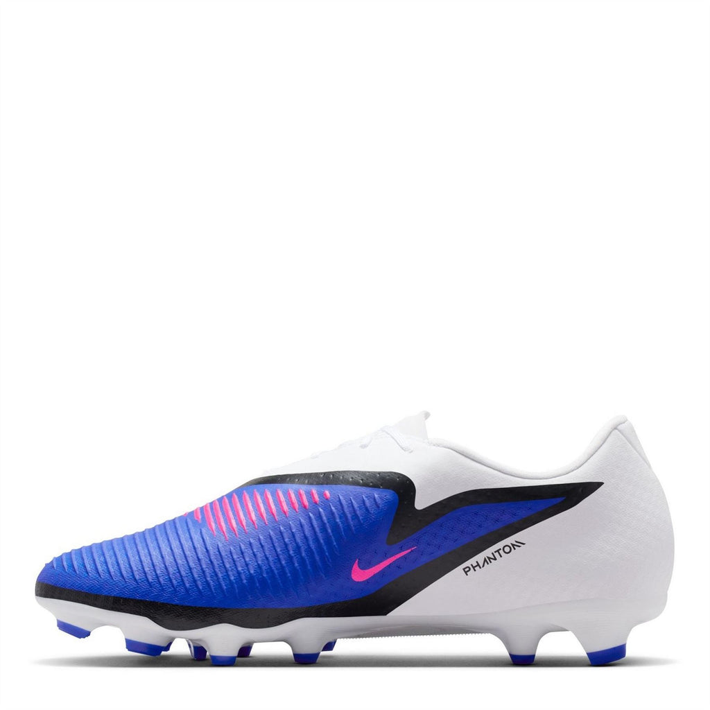 Nike Phantom 6 Low Firm Ground Football Boots – Blue/Wht/Pink – view 2