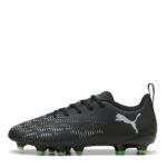 Puma Future 8 Junior Firm Ground Football Boots – Black/Green – view 8