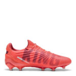 Puma Womens King Firm Ground Football Boots – White-Red Fire – view 4