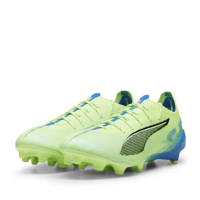 Puma Ultra 5 Firm Ground Football Boots – Green/Wht/Blue - Image 7