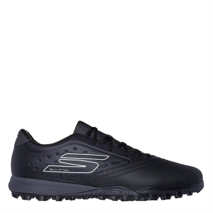 Skechers Razor Gold Turf Football Boots – Black/Silver – view 7