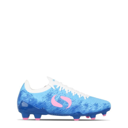 Sondico Blaze Junior Firm Ground Football Boots – Blue/Pink/White