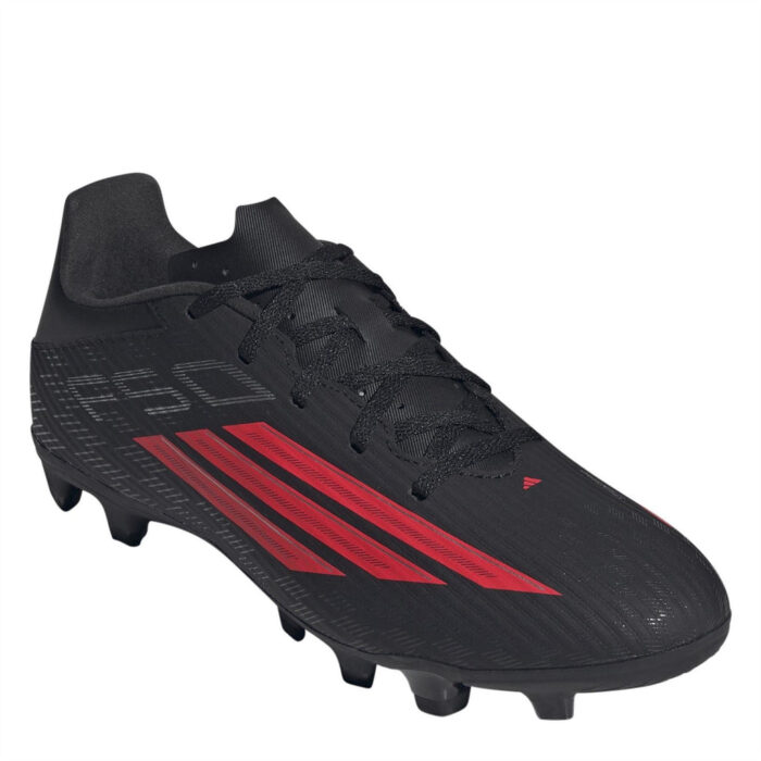 adidas F50 Messi Firm Ground Football Boots – Black/Red - Image 3