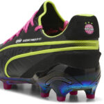Puma King Firm Ground Football Boots – Black/Lime/Pink - Image 5