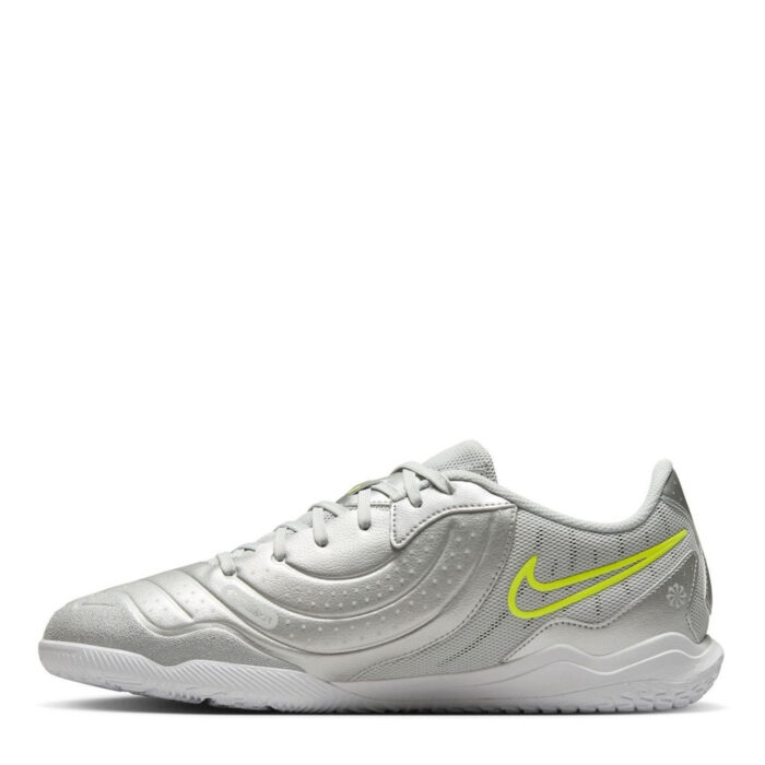 Nike Tiempo Legend 10 Indoor Football Boots – Silver/Volt – view 2