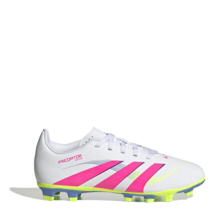 adidas Predator 4 Junior Firm Ground Football Boots – White/Pink