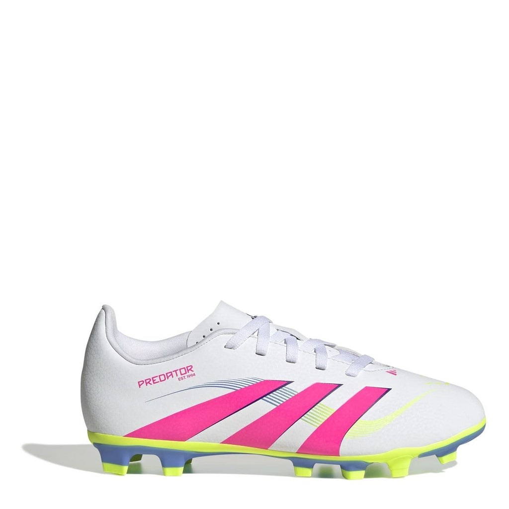 adidas Predator 4 Junior Firm Ground Football Boots – White/Pink adidas Predator 4 Junior Firm Ground Football Boots – White/Pink