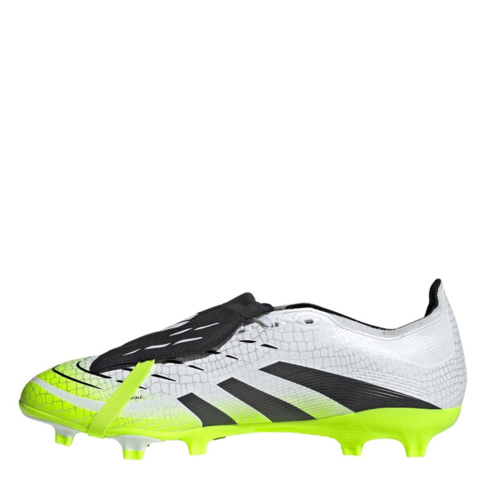 adidas Predator Firm Ground Football Boots – White/Blk/Lemon – view 2