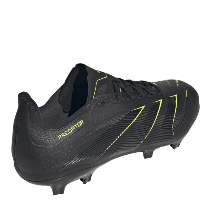 adidas Predator Firm Ground Football Boots – Black/Carbon - Image 4