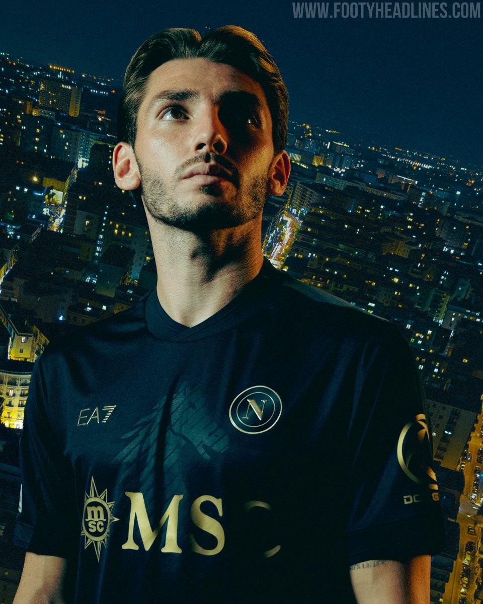 Napoli 2026/27 European third kit in dark navy with gold, ranked the best football kit of October 2026
