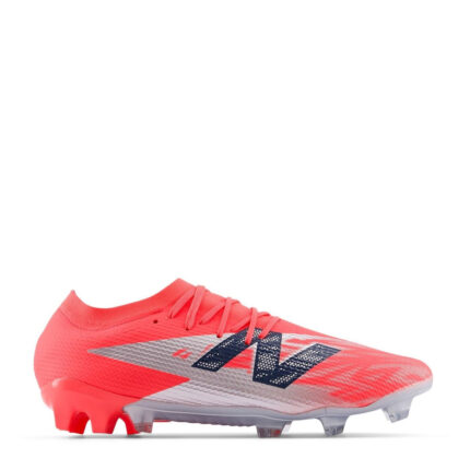 New Balance Mens Furon Firm Ground Football Boots – Red/Silver