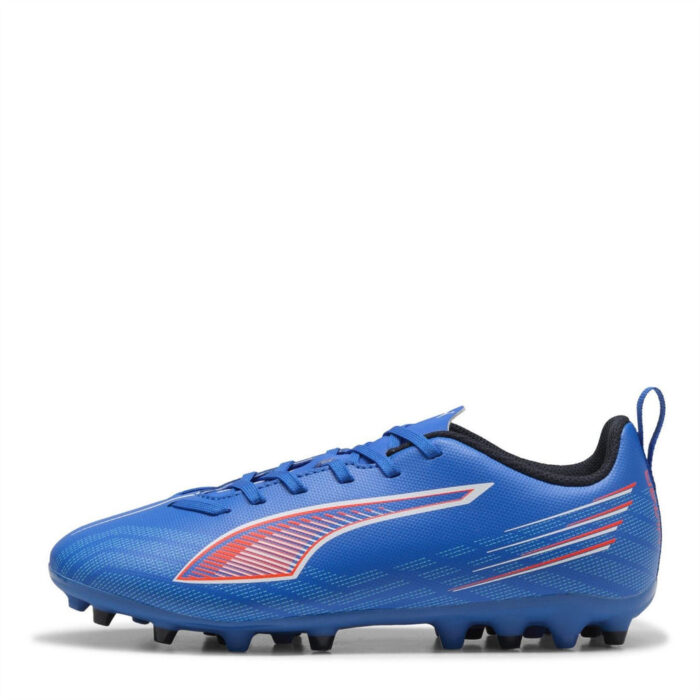 Puma Junior Multi-Ground Football Boots – ltrBl-Wht-GlwRd – view 2