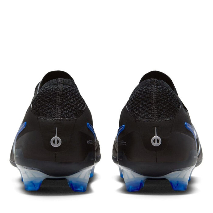 Nike Tiempo Legend 10 Eli Junior Firm Ground Football Boots – Black/Chrome – view 5