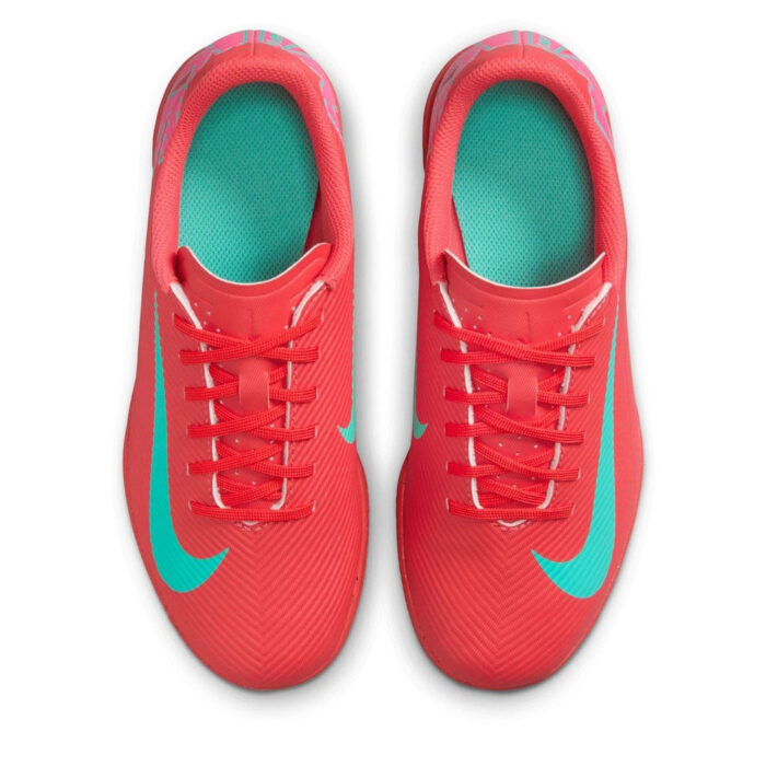 Nike Mercurial Vapor 16 Junior Indoor Football Boots – Red/Green – view 6