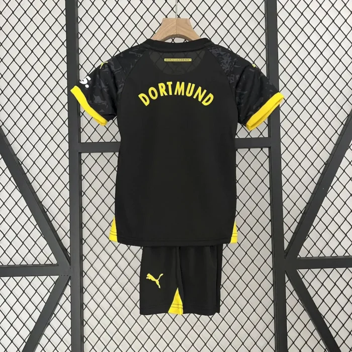 Borussia Dortmund 2023/24 Away Kids Kit