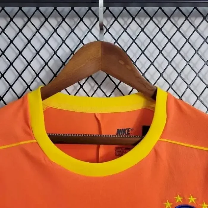 Brazil 1998 Goalkeeper Long Sleeve Retro Jersey