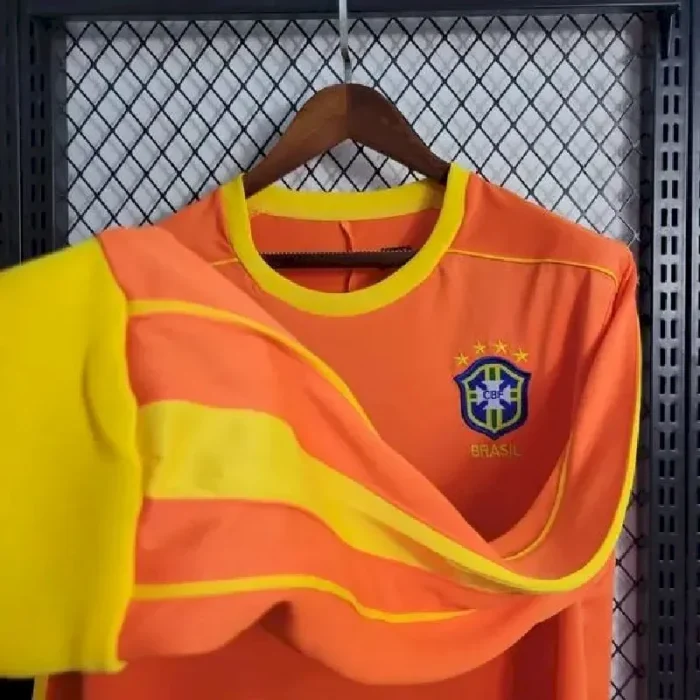 Brazil 1998 Goalkeeper Long Sleeve Retro Jersey