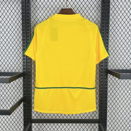 Brazil 2002 home retro jersey, back