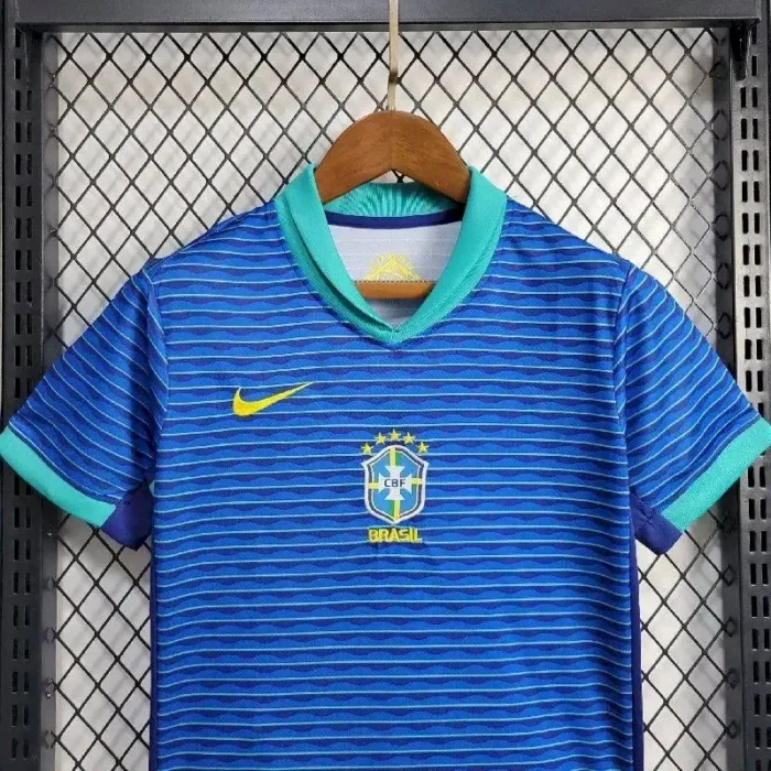 Brazil 2024/25 Away Kids Kit
