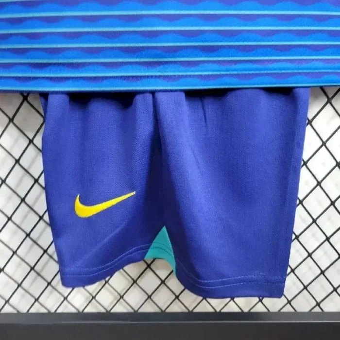 Brazil 2024/25 Away Kids Kit