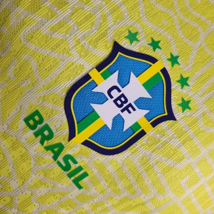 Brazil 2024/25 Home Long Sleeves Jersey Player Version