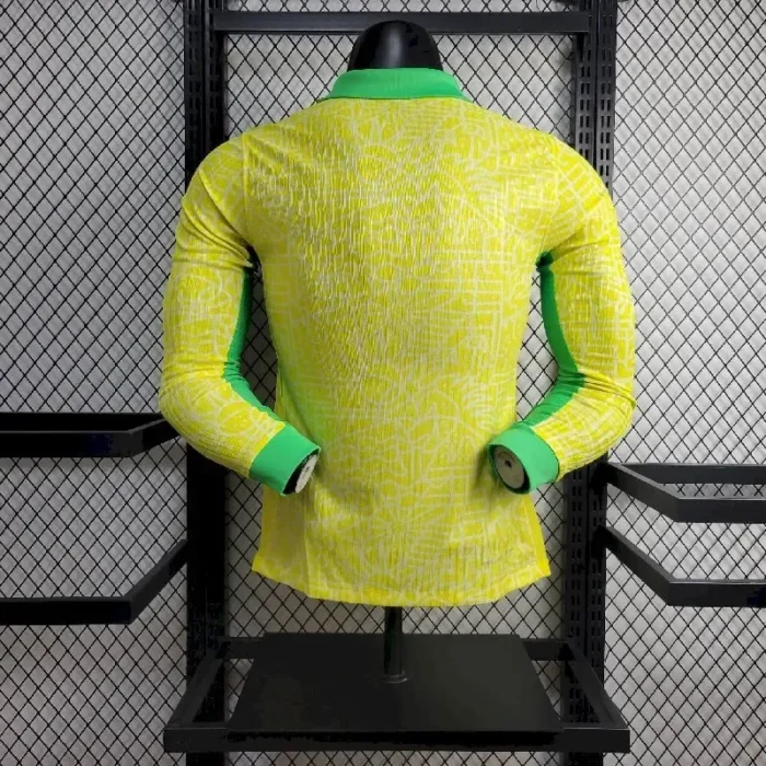 Brazil 2024/25 Home Long Sleeves Jersey Player Version