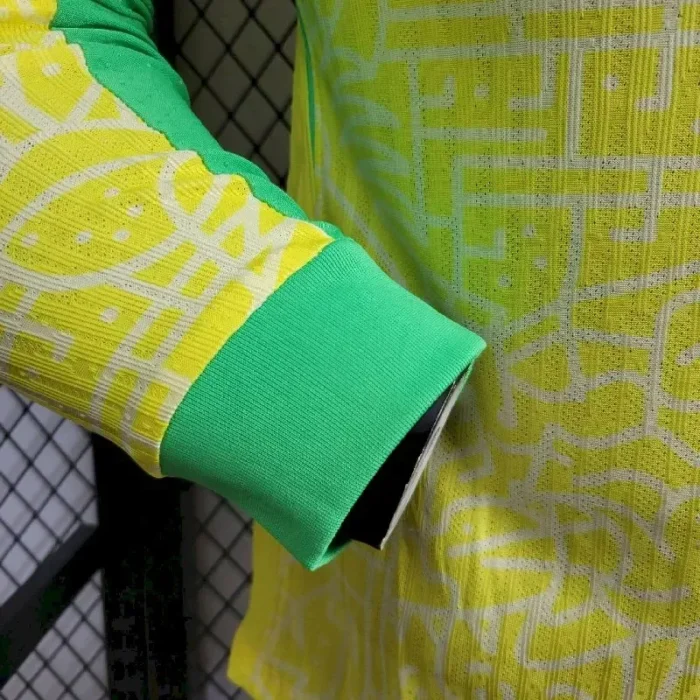 Brazil 2024/25 Home Long Sleeves Jersey Player Version