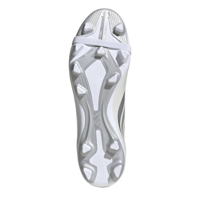 adidas Predator Fold Over Tongue Firm Ground Football Boots – White/Blue – view 6