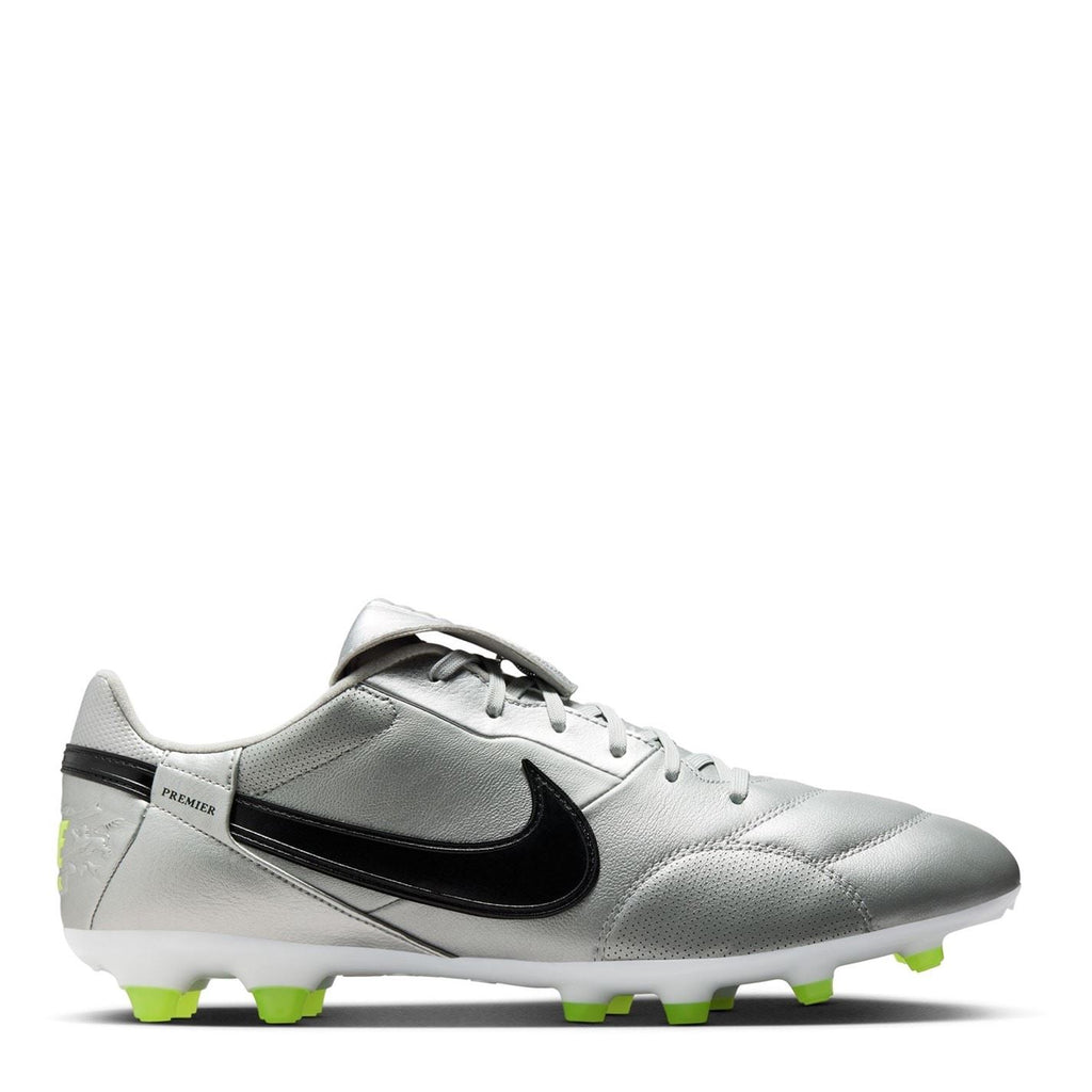 Nike Premier 3 Firm Ground Football Boots – Silver/Black Nike Premier 3 Firm Ground Football Boots – Silver/Black - Image 1