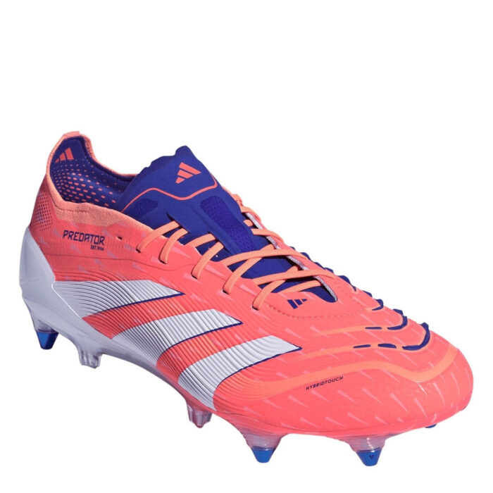 adidas Predator Soft Ground Football Boots – Orange/White – view 3
