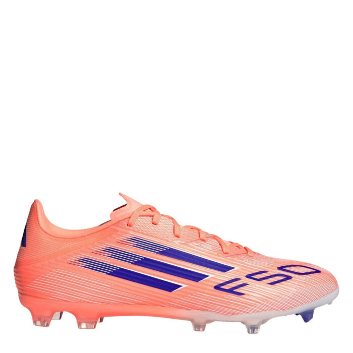 adidas F50 Firm Ground Football Boots – Orange/Blue – view 7