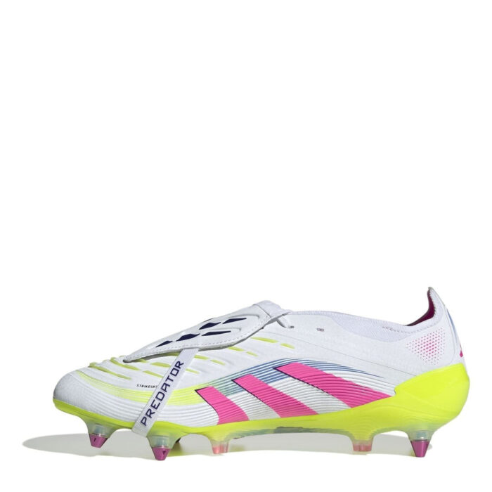 adidas Predator Soft Ground Football Boots – White/Pink – view 8