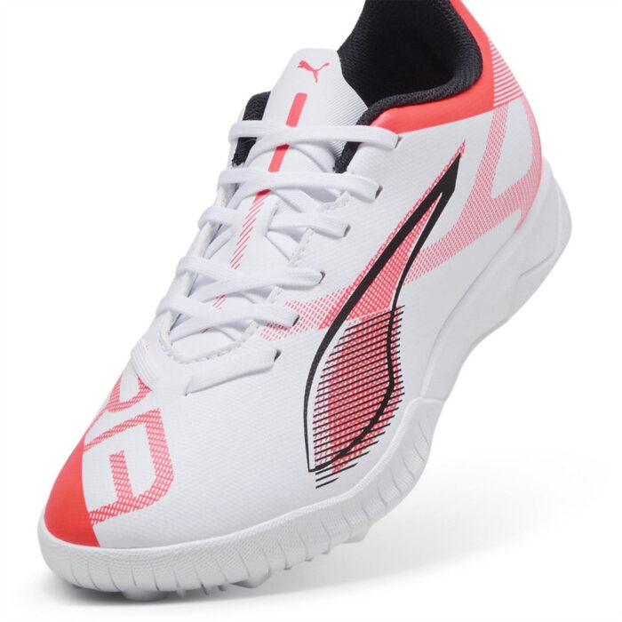 Puma Ultra 5 Junior Turf Football Boots – White/Red - Image 6