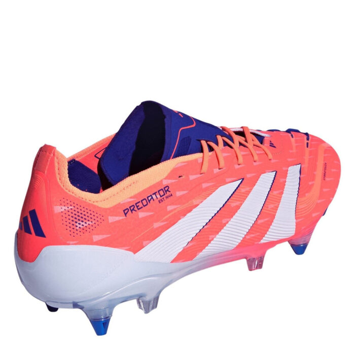 adidas Predator Soft Ground Football Boots – Orange/White – view 4