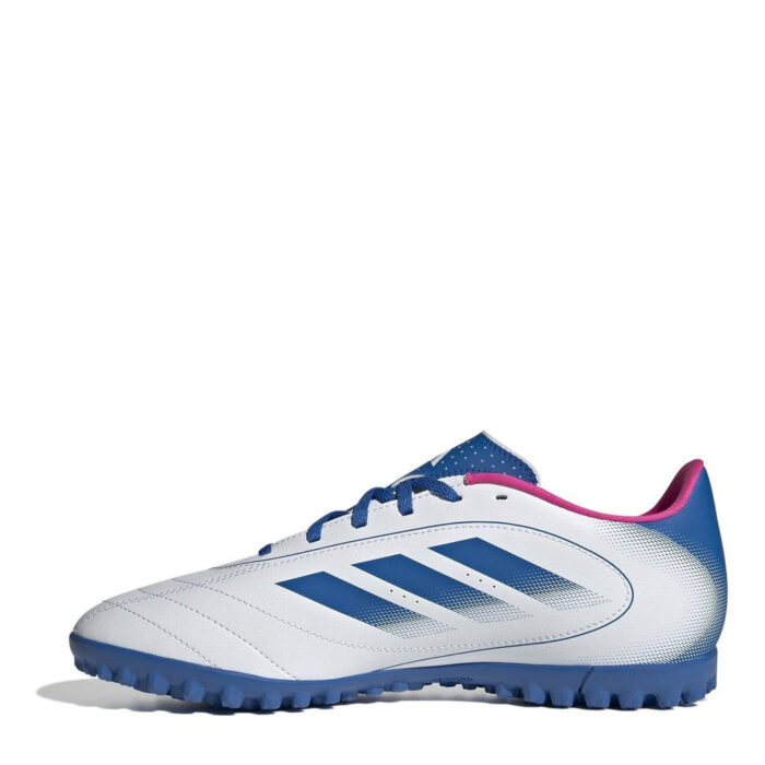 adidas Goletto Turf Football Boots – White/Blue/Pink – view 2
